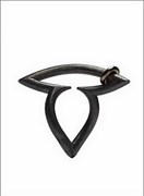 “BACK DANCER” - Amphora ring, matte black silver and gold teaser ring