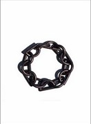 “DORTE” - matte black silver bracelet.