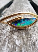 GULDRING MED BOULDEROPAL