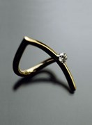“FISH RING” - gold and diamond